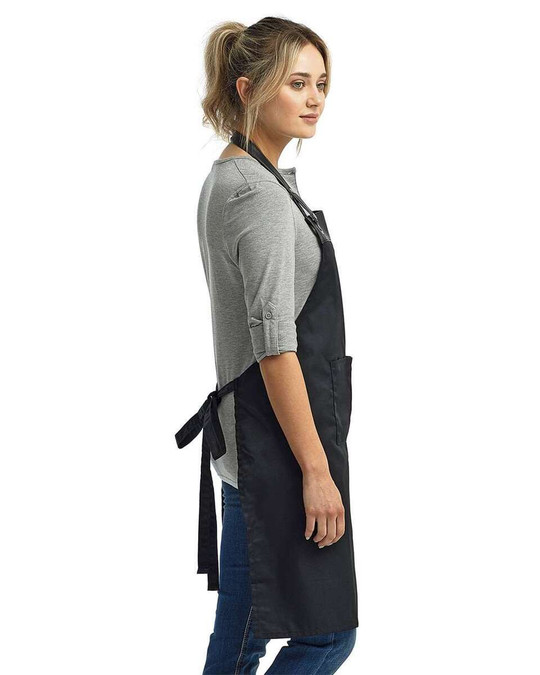 Artisan Collection by Reprime RP123 - Espresso Bib Apron with Pocket