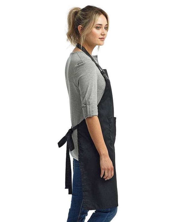 Artisan Collection by Reprime RP123 - Espresso Bib Apron with Pocket