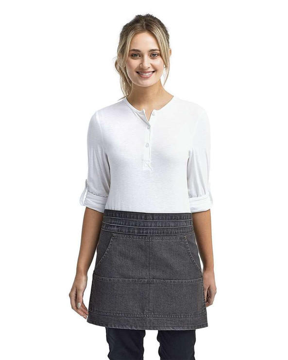 Artisan Collection by Reprime RP125 - Four-Pocket Jeans Stitch Denim Waist Apron