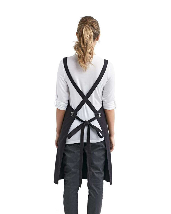 Artisan Collection by Reprime RP129 - Cross Back Barista Apron with Pocket