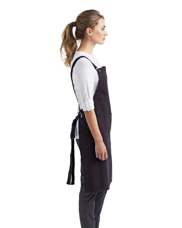 Artisan Collection by Reprime RP129 - Cross Back Barista Apron with Pocket