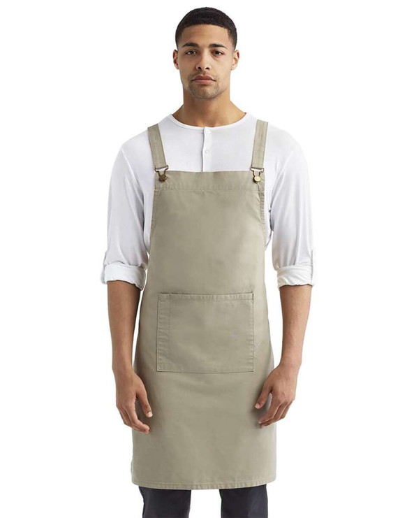 Artisan Collection by Reprime RP129 - Cross Back Barista Apron with Pocket