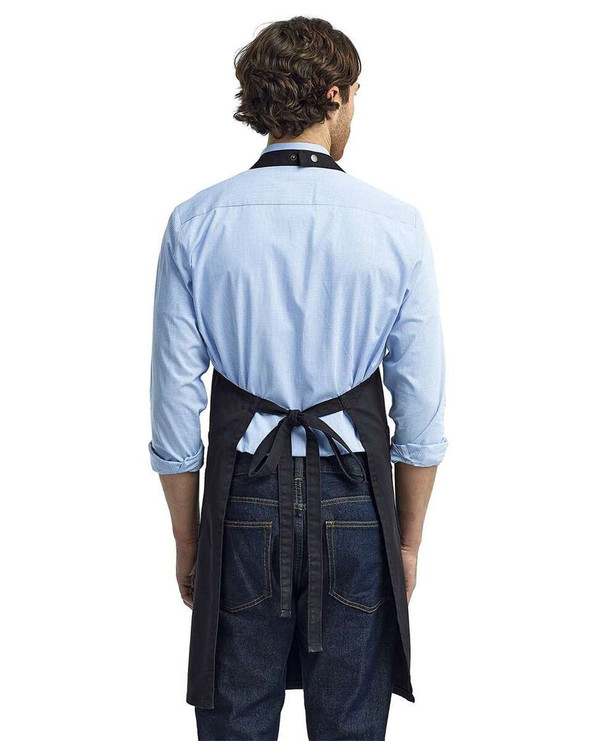 Artisan Collection by Reprime RP132 - Cotton Chino Bib Apron with Pocket