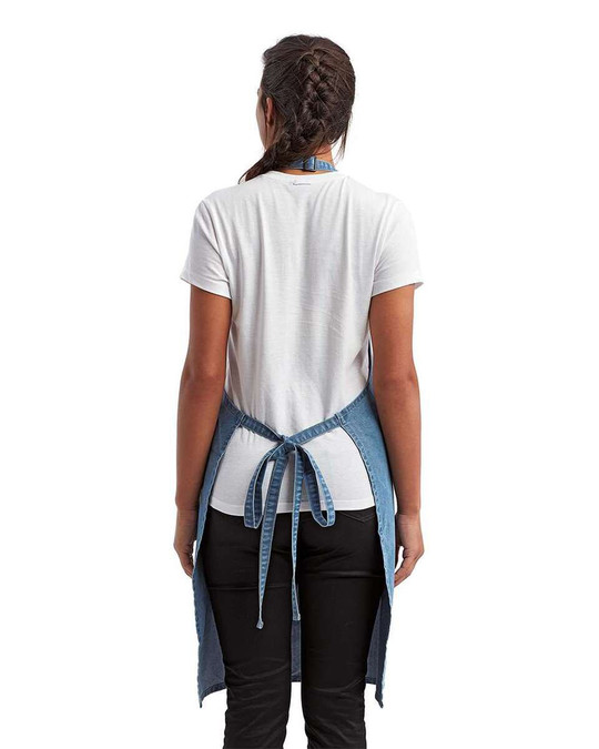 Artisan Collection by Reprime RP154 - Delantal con peto reciclado y bolsillo