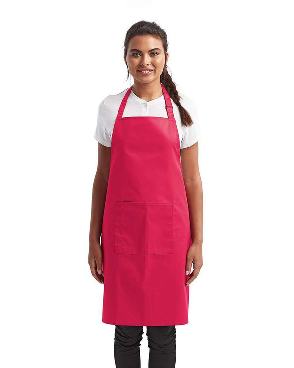 Artisan Collection by Reprime RP154 - Recycled Bib Apron with Pocket