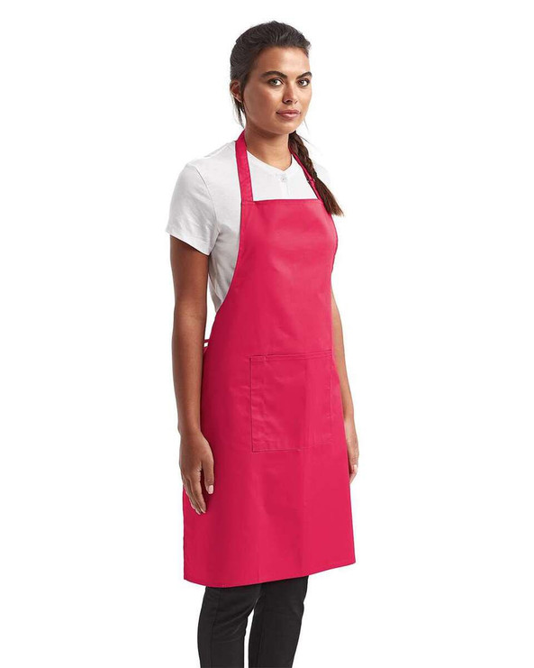Artisan Collection by Reprime RP154 - Recycled Bib Apron with Pocket
