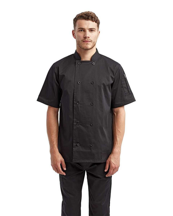 Artisan Collection by Reprime RP656 - Short Sleeve Recycled Chef Coat