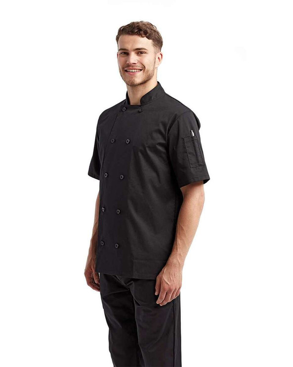 Artisan Collection by Reprime RP656 - Short Sleeve Recycled Chef Coat