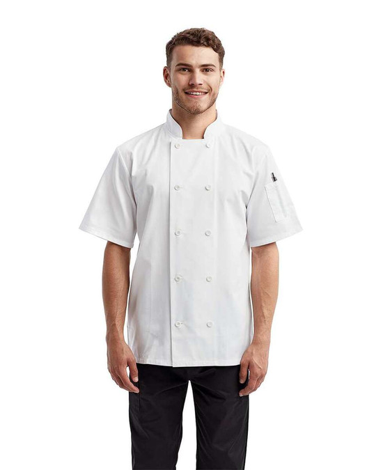 Artisan Collection by Reprime RP656 - Short Sleeve Recycled Chef Coat