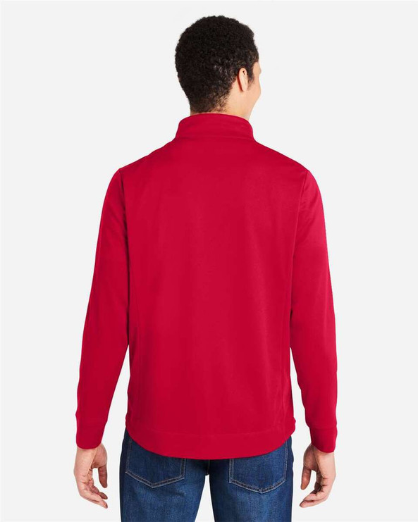 CORE365 CE404 - Jersey con cremallera de un cuarto de bloque de color de malla para hombre Market Snag Protect