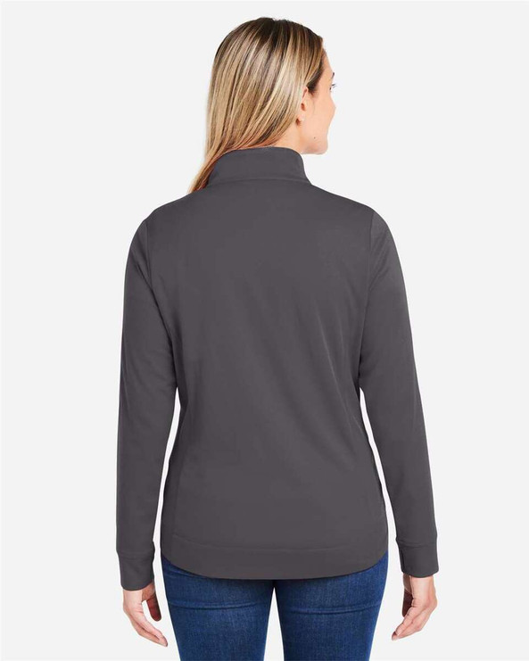 CORE365 CE404W - Women's Market Snag Protect Mesh Colorblock Quarter-Zip Pullover