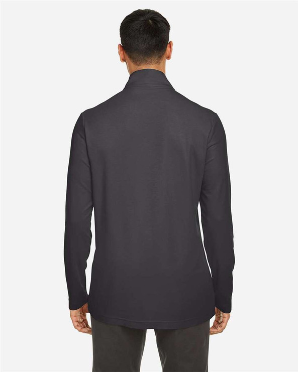 CORE365 CE405 - Jersey Fusion ChromaSoft™ Piqué con cremallera de un cuarto para hombre