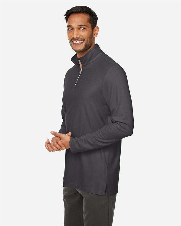 CORE365 CE405 - Jersey Fusion ChromaSoft™ Piqué con cremallera de un cuarto para hombre