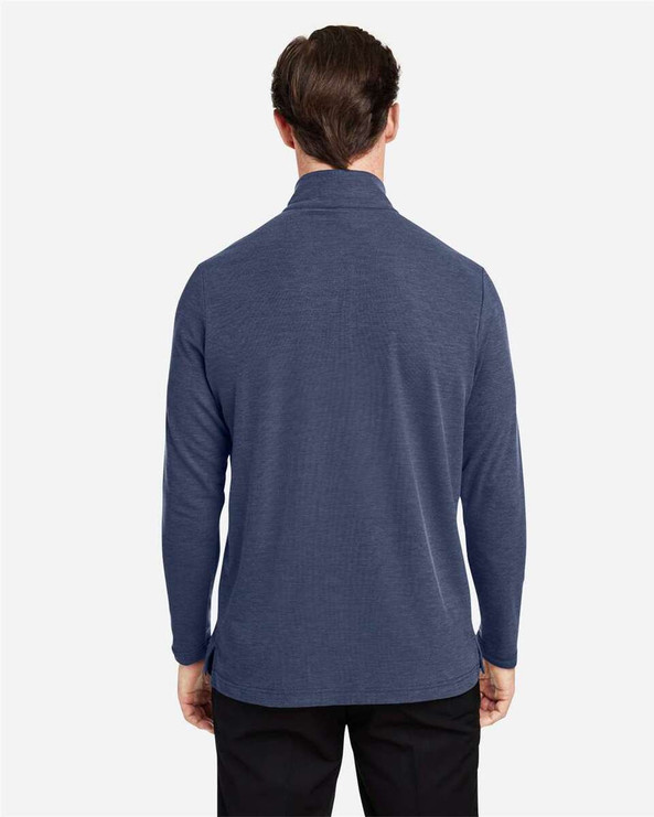 CORE365 CE405 - Jersey Fusion ChromaSoft™ Piqué con cremallera de un cuarto para hombre