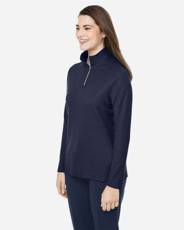CORE365 CE405W - Women's Fusion ChromaSoft™ Pique Quarter-Zip Pullover