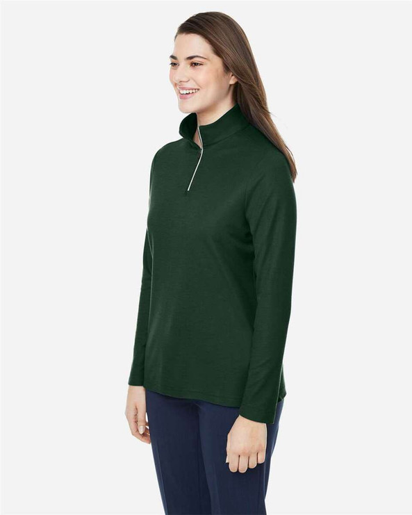 CORE365 CE405W - Women's Fusion ChromaSoft™ Pique Quarter-Zip Pullover