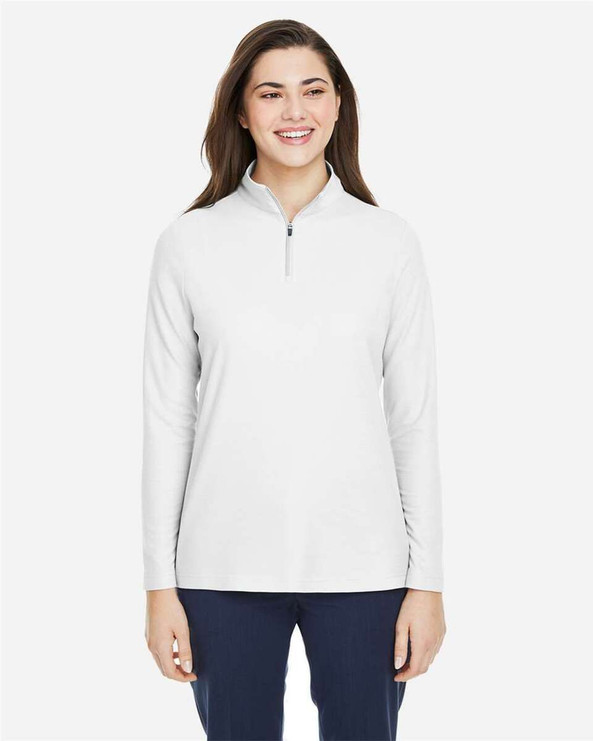 CORE365 CE405W - Women's Fusion ChromaSoft™ Pique Quarter-Zip Pullover