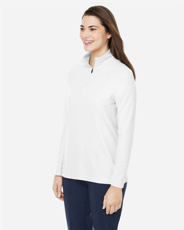 CORE365 CE405W - Women's Fusion ChromaSoft™ Pique Quarter-Zip Pullover