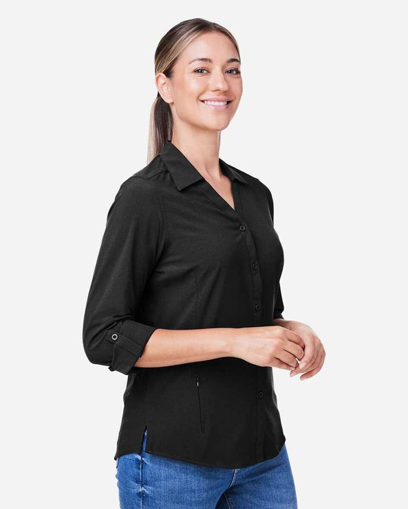 CORE365 CE510LW - Women's Ultra UVP® Long Sleeve Marina Shirt