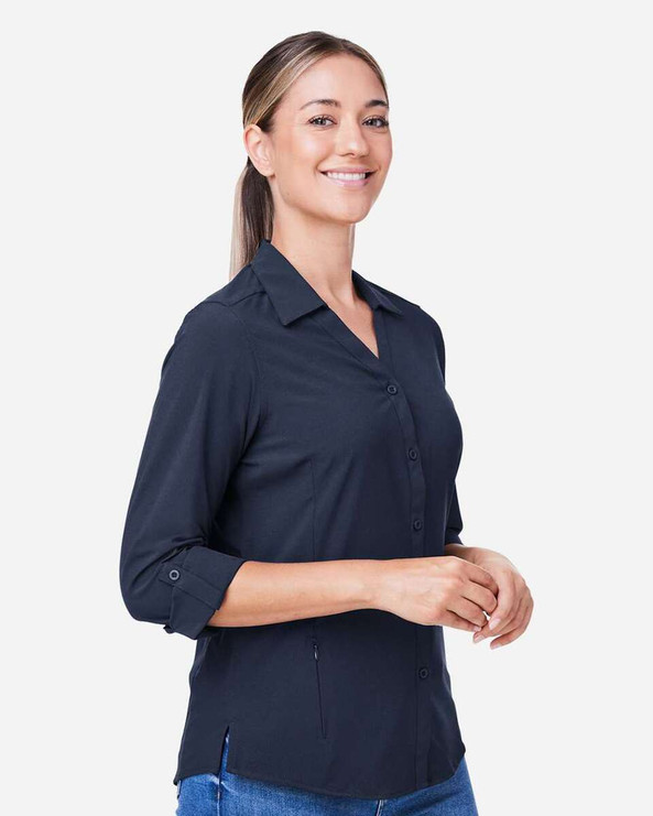CORE365 CE510LW - Women's Ultra UVP® Long Sleeve Marina Shirt