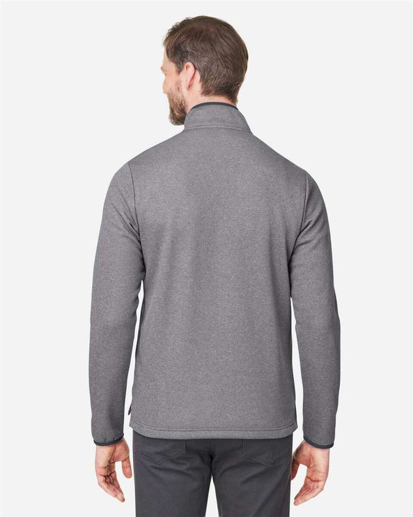 CORE365 CE73 - Men's Venture Heathered Stripe Quarter-Zip Pullover