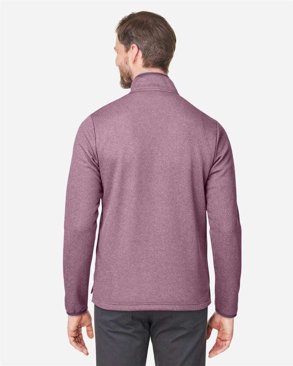 CORE365 CE73 - Men's Venture Heathered Stripe Quarter-Zip Pullover