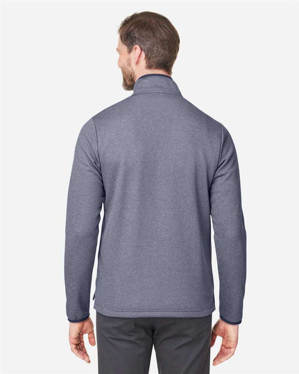 CORE365 CE73 - Men's Venture Heathered Stripe Quarter-Zip Pullover