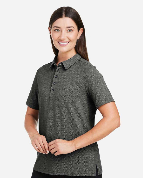 Devon & Jones DG101W - Women's Crownlux Performance® Geo Polo