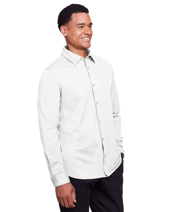 Devon & Jones DG20Z - Camisa de vestir CrownLux Performance® Plaited para hombre
