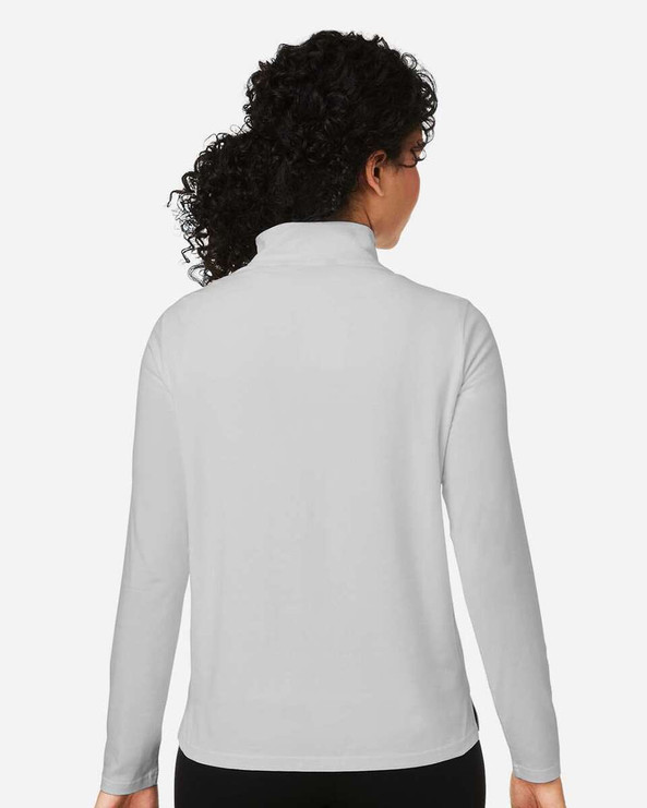 Devon & Jones DG425W - Jersey Raleigh Stretch Quarter-Zip, Mujer
