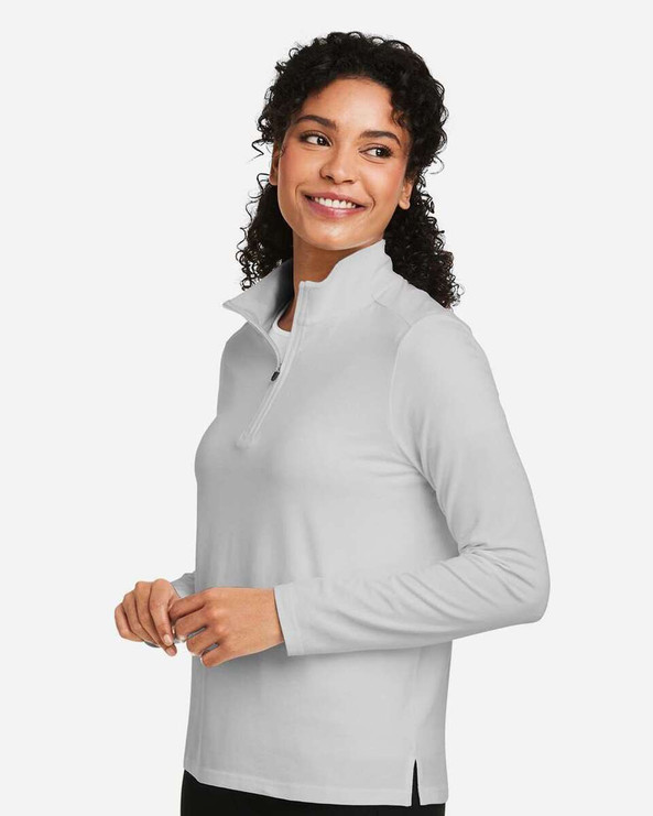 Devon & Jones DG425W - Jersey Raleigh Stretch Quarter-Zip, Mujer