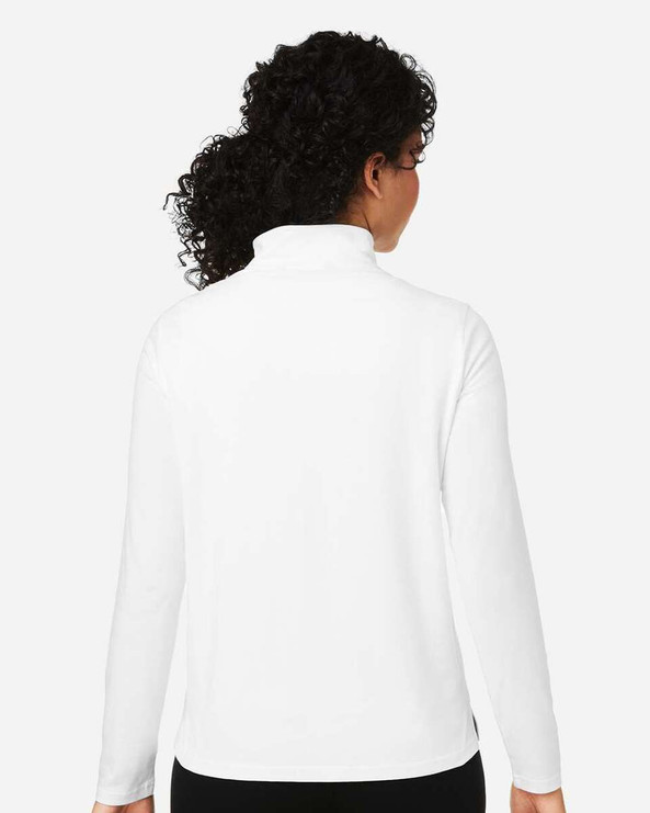 Devon & Jones DG425W - Jersey Raleigh Stretch Quarter-Zip, Mujer