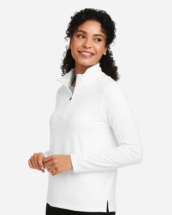 Devon & Jones DG425W - Jersey Raleigh Stretch Quarter-Zip, Mujer
