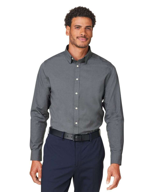 Devon & Jones DG505 - Camisa de vestir CrownLux Performance® Spencer Poplin para hombre