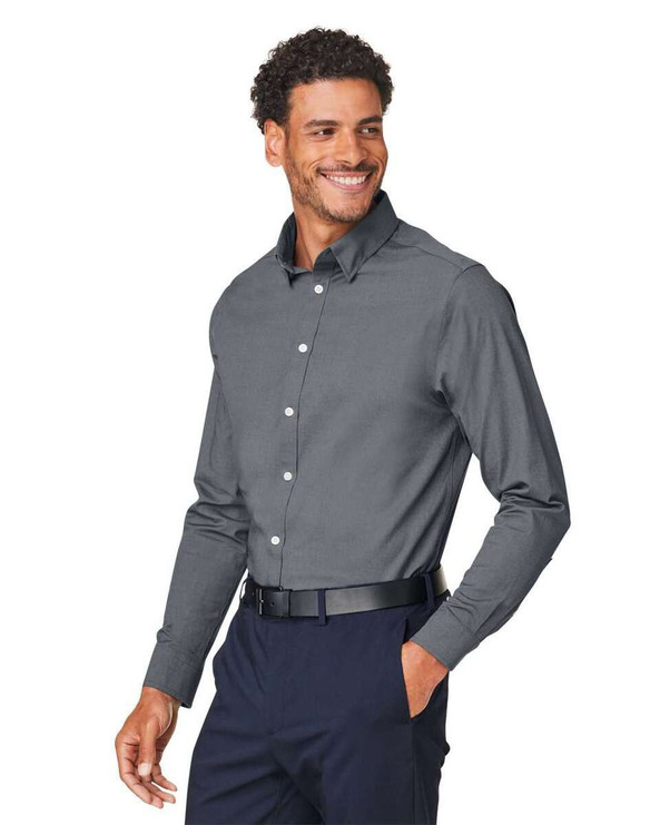 Devon & Jones DG505 - Camisa de vestir CrownLux Performance® Spencer Poplin para hombre