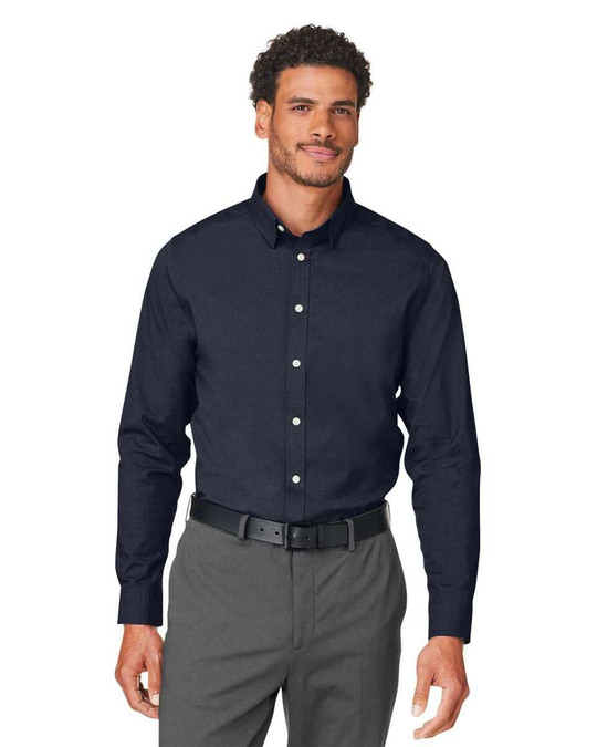 Devon & Jones DG505 - Camisa de vestir CrownLux Performance® Spencer Poplin para hombre