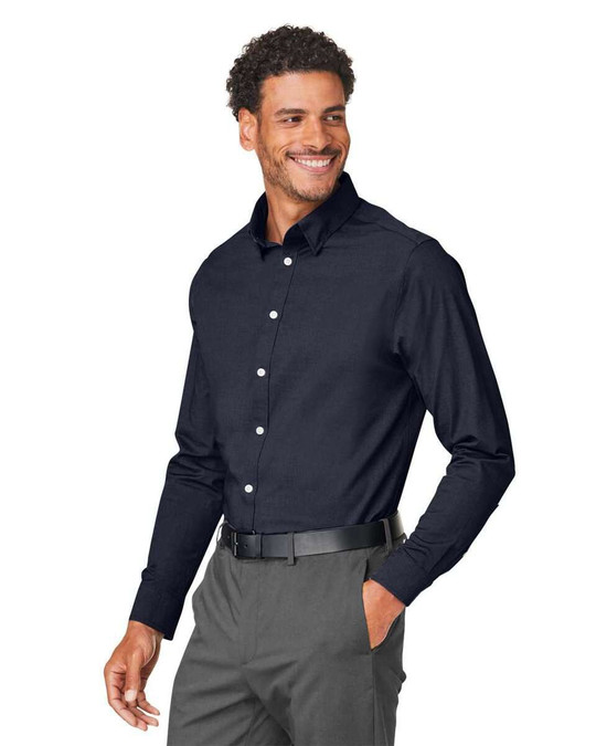 Devon & Jones DG505 - Camisa de vestir CrownLux Performance® Spencer Poplin para hombre