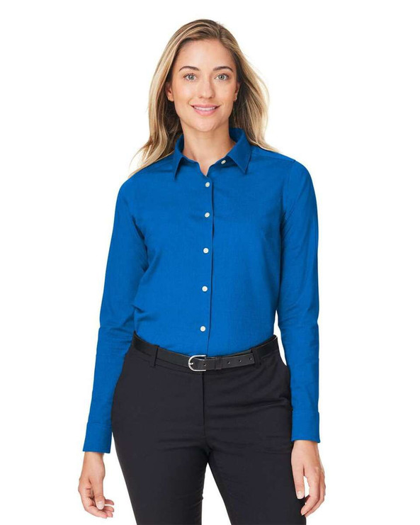 Devon & Jones DG505W - Women's CrownLux Performance® Spencer Poplin Dress Shirt