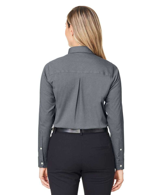 Devon & Jones DG505W - Camisa de vestir de popelina CrownLux Performance® Spencer para mujer