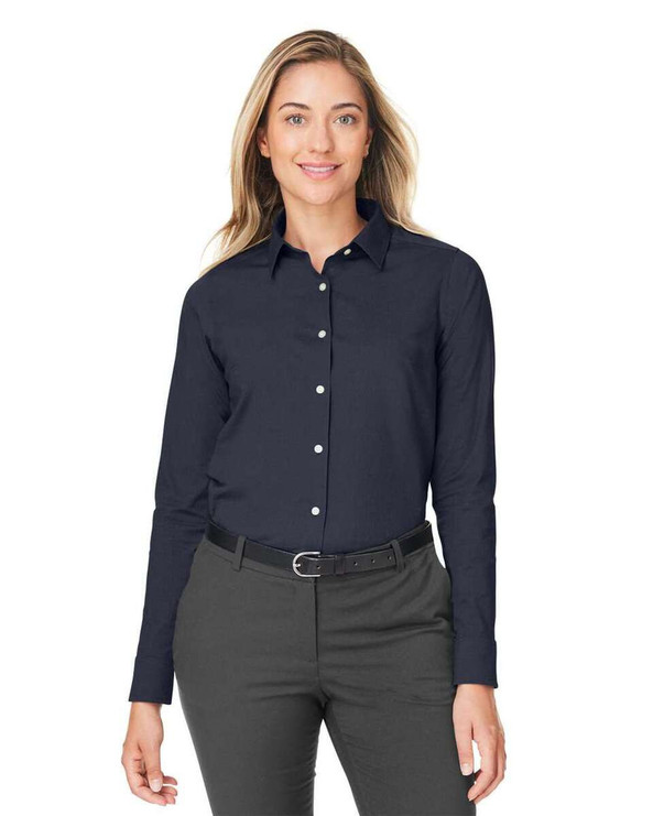 Devon & Jones DG505W - Women's CrownLux Performance® Spencer Poplin Dress Shirt