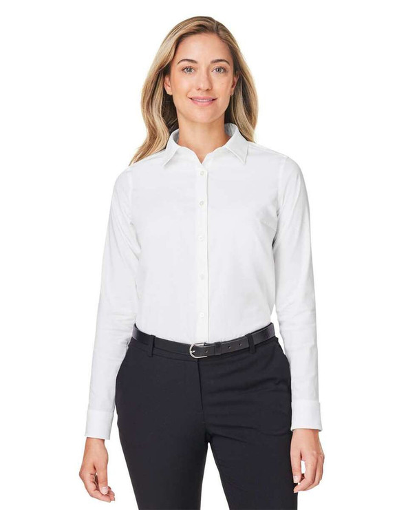 Devon & Jones DG505W - Women's CrownLux Performance® Spencer Poplin Dress Shirt