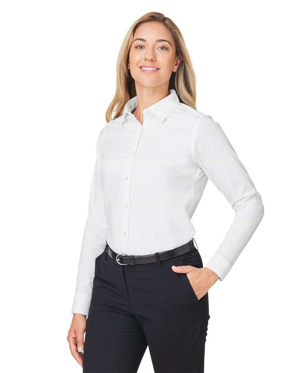 Devon & Jones DG505W - Women's CrownLux Performance® Spencer Poplin Dress Shirt