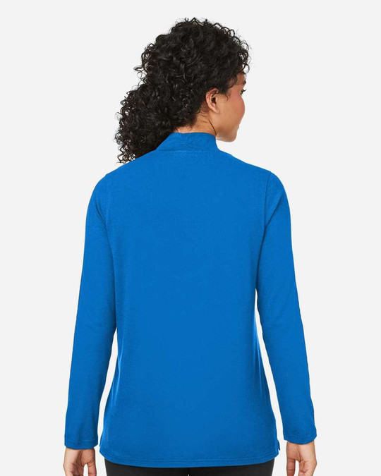 Devon & Jones DP121W - Top de punto con cuello chal Raleigh, mujer