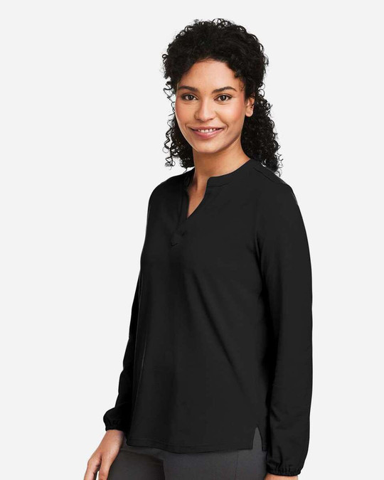Devon & Jones DP122W - Top de punto con media tapeta Raleigh, mujer