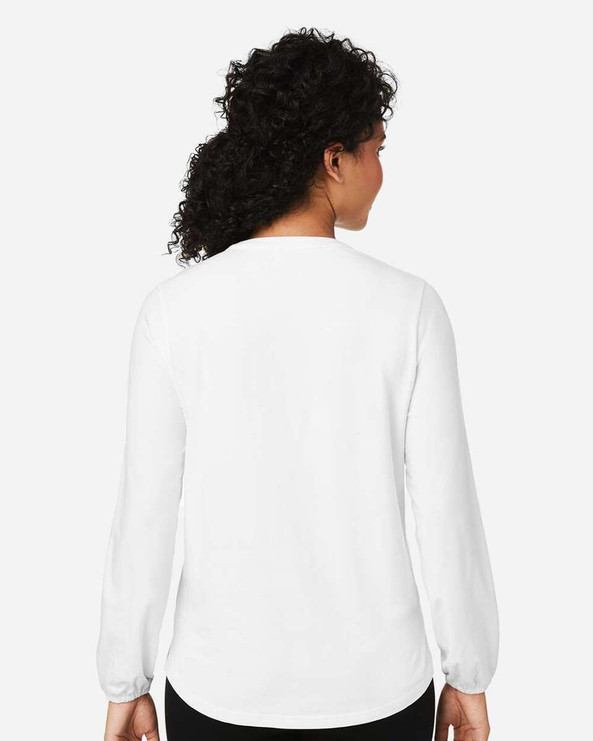 Devon & Jones DP122W - Top de punto con media tapeta Raleigh, mujer