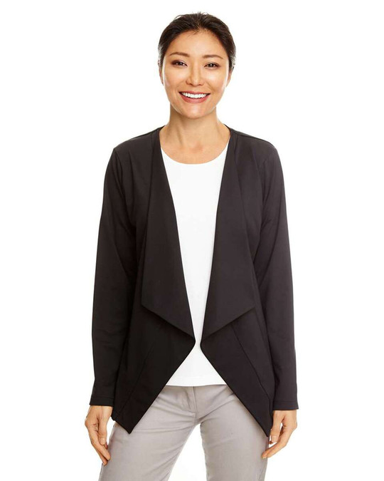 Devon & Jones DP465W - Women's Perfect Fit™ Draped Open Blazer