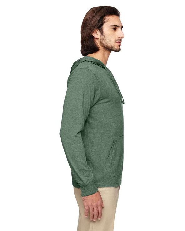 econscious EC1085 - Camiseta de manga larga con capucha y jersey ecológico