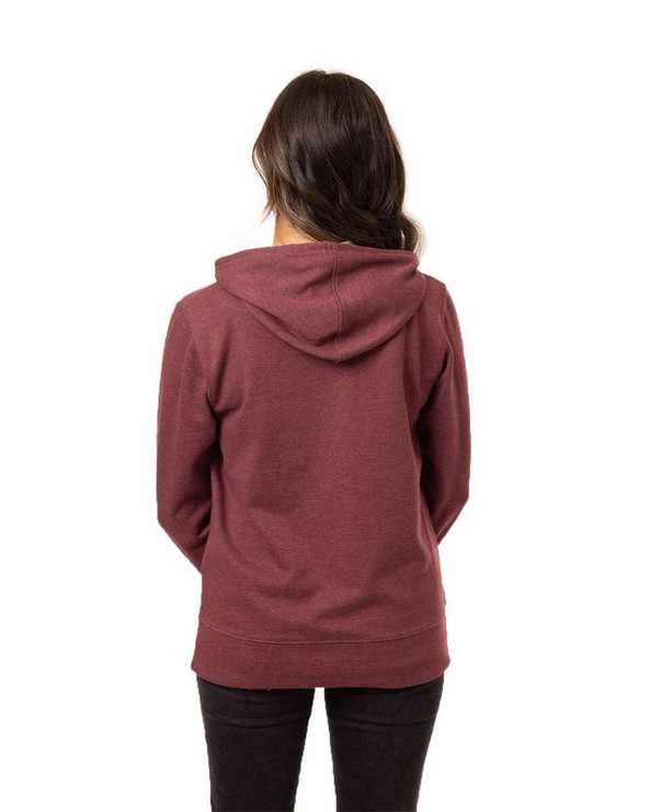 Econscious EC4580 - Sudadera con capucha y cremallera completa para mujer, Heathered