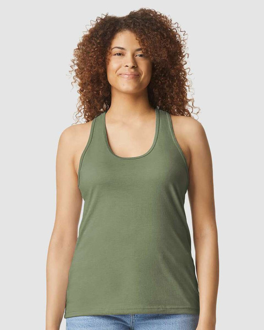 Gildan 64220LCVC - Softstyle® Women's CVC Racerback Tank Top