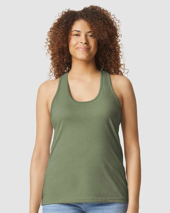 Gildan 64220LCVC - Softstyle® Women's CVC Racerback Tank Top